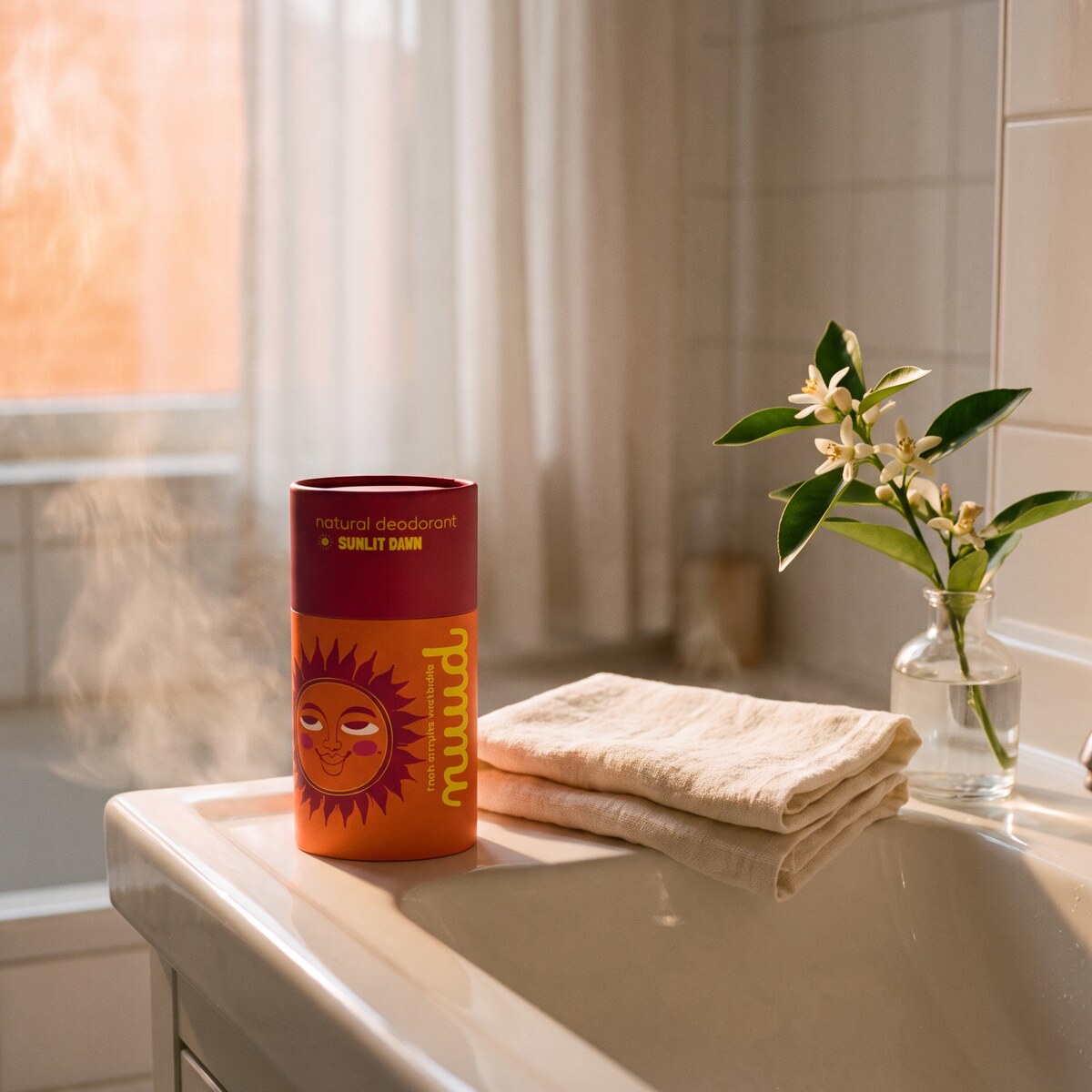 SUNLIT DAWN sur un lavabo ensoleillé