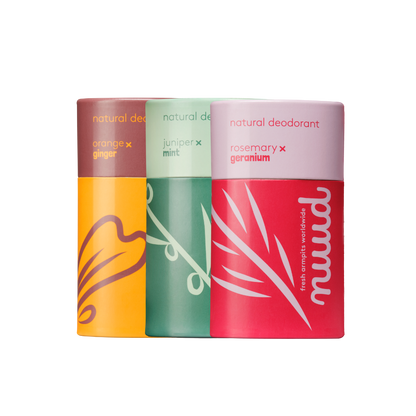 Genévrier x Menthe & Romarin x Géranium & Orange x Gingembre