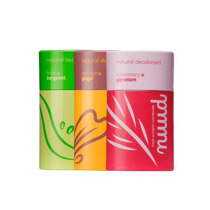 Romarin x Géranium & Orange x Gingembre & Citron Vert x Bergamote